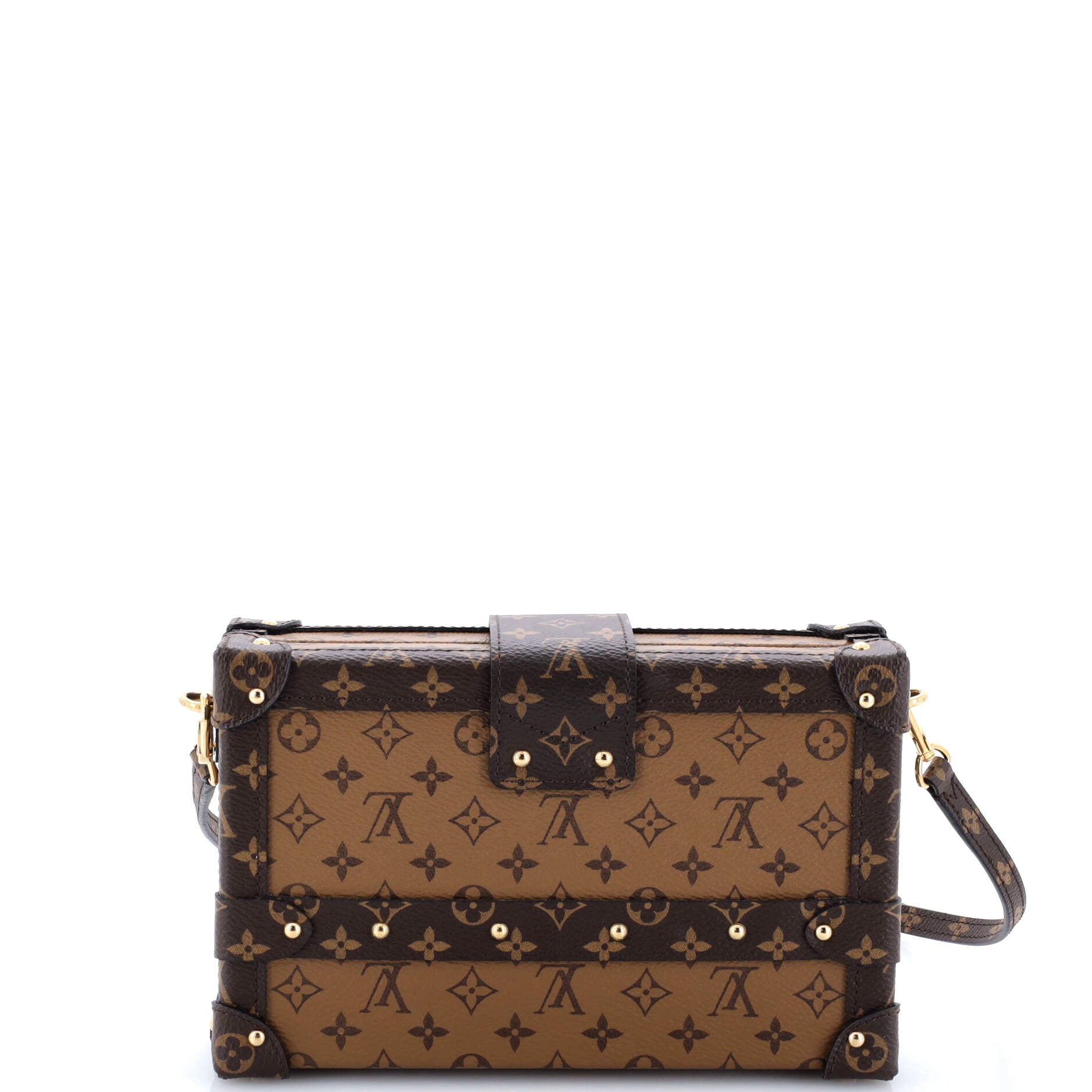 Petite Malle Handbag Reverse Monogram Canvas – Image 3