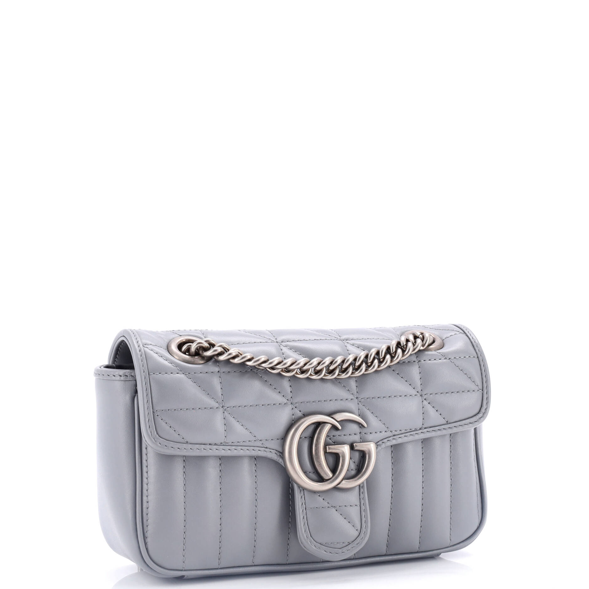 GG Marmont Flap Bag Mixed Matelasse Leather Mini – Image 2