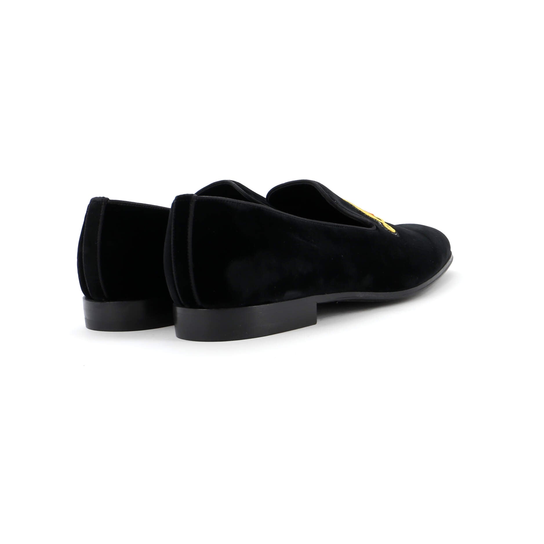 Men's Logo Loafers Embroidered Velvet – Image 3