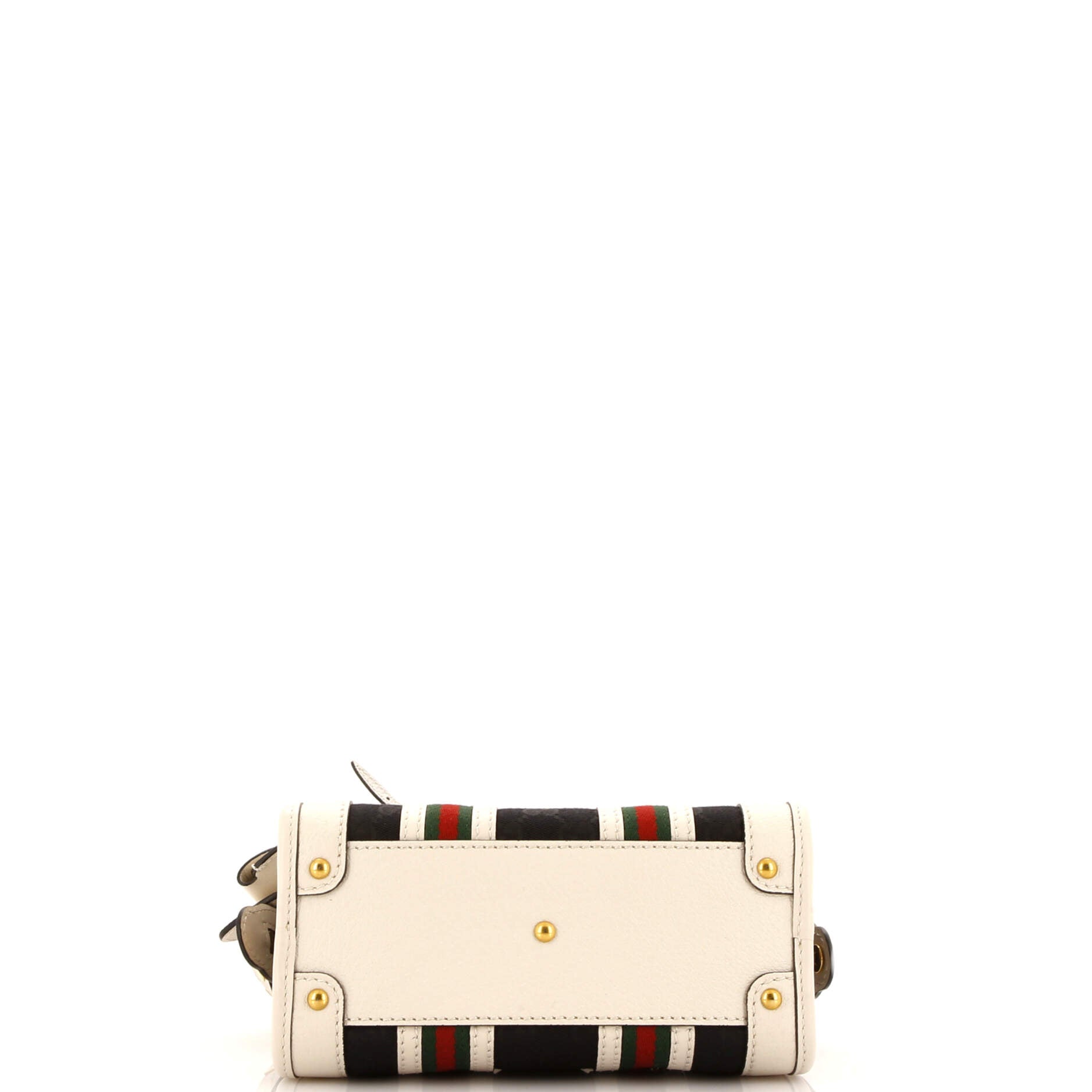 Bauletto Top Handle Bag GG Canvas and Leather Small – Image 4