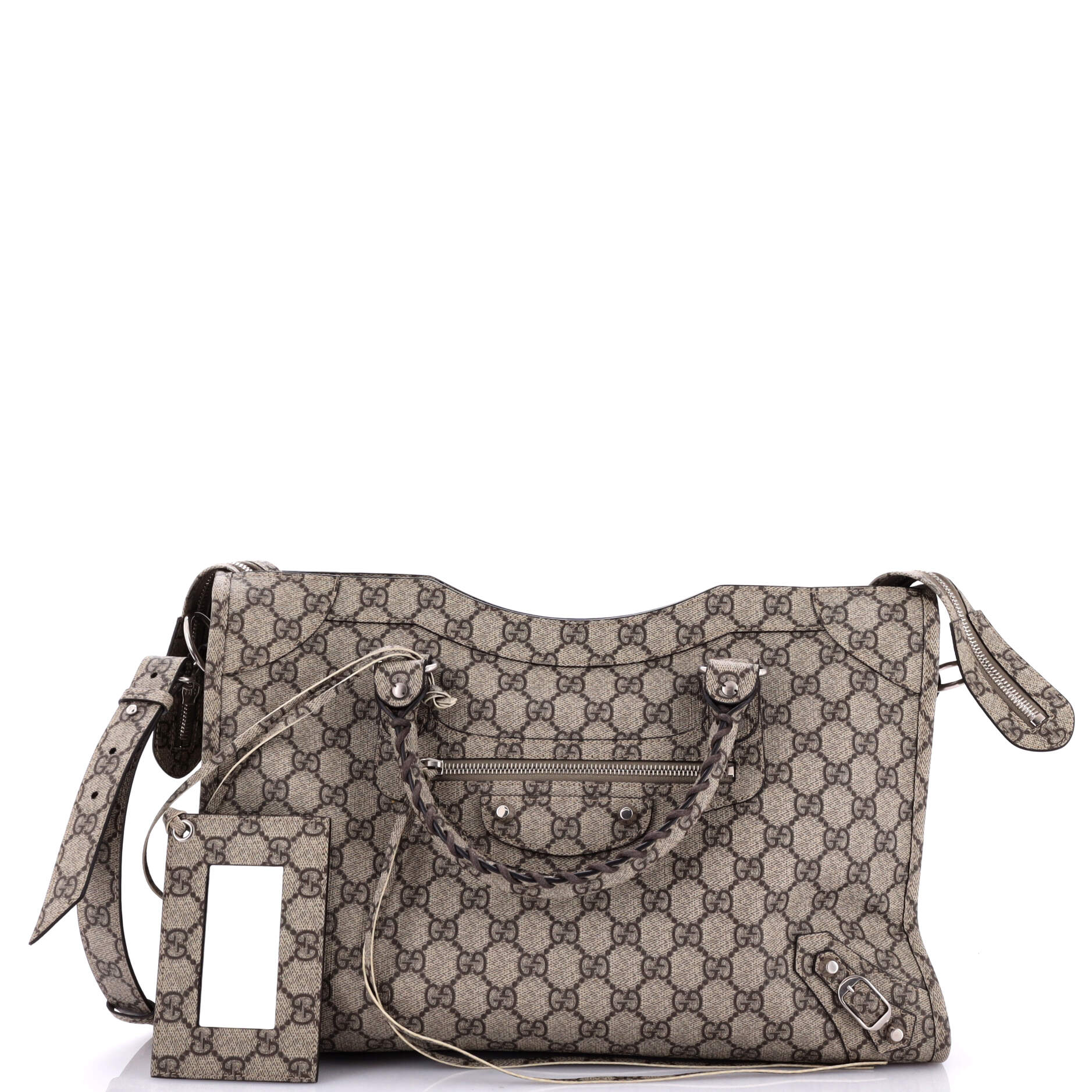 x Balenciaga The Hacker Project Neo Classic City Bag GG Coated Canvas Medium – Image 2