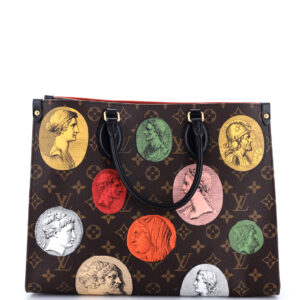 OnTheGo Tote Limited Edition Fornasetti Cameo Monogram Canvas MM