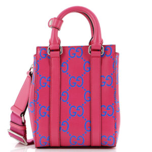 Convertible Open Tote GG Embossed Perforated Leather Mini