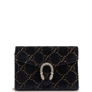 Dionysus Chain Wallet GG Velvet Small