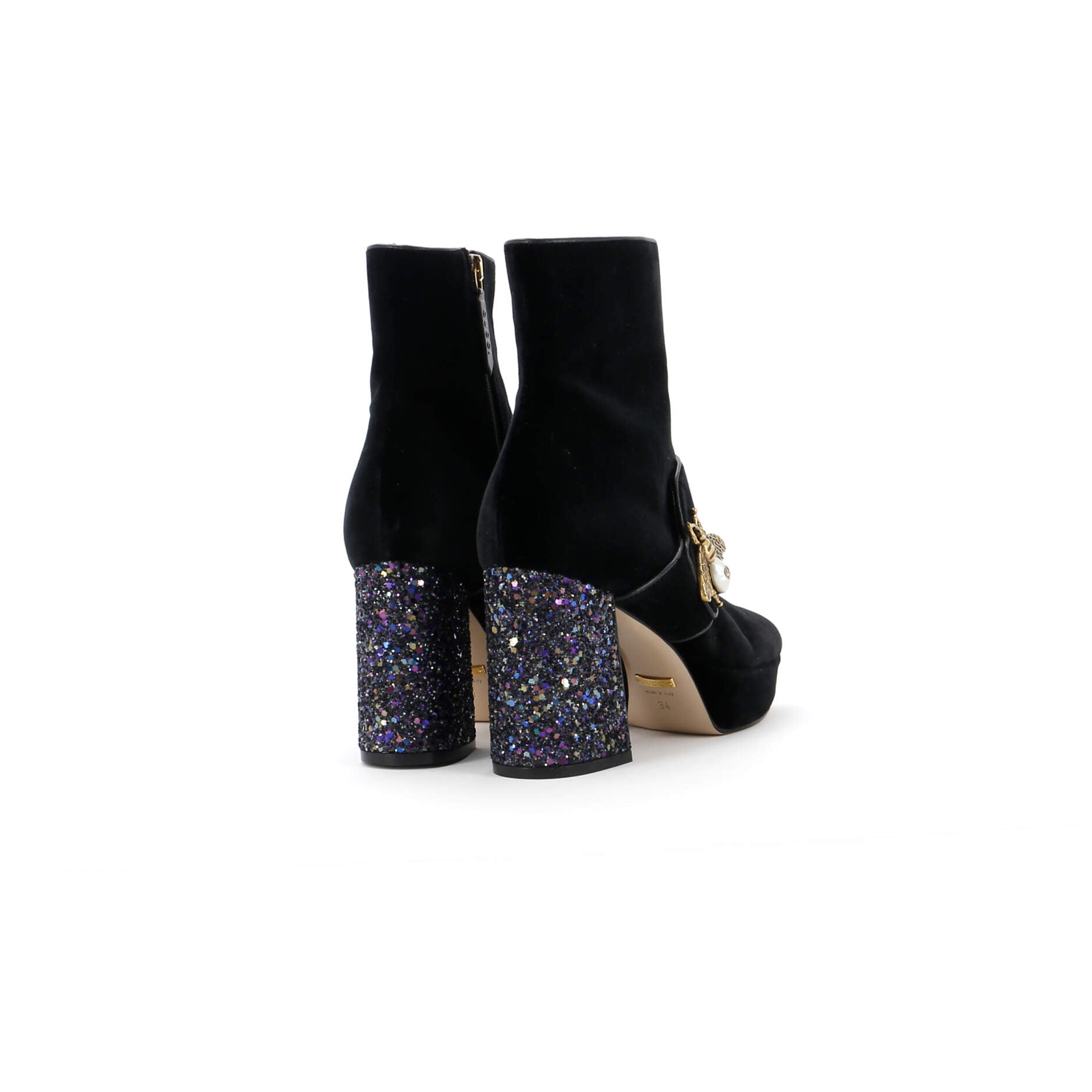 Women's Soko Bee Platform Boots Velvet – Image 3