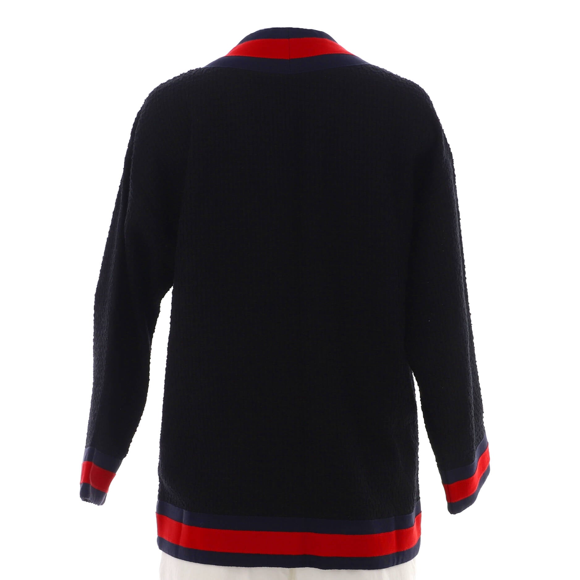 Women's Web Trim V-Neck Cardigan Tweed – Image 2