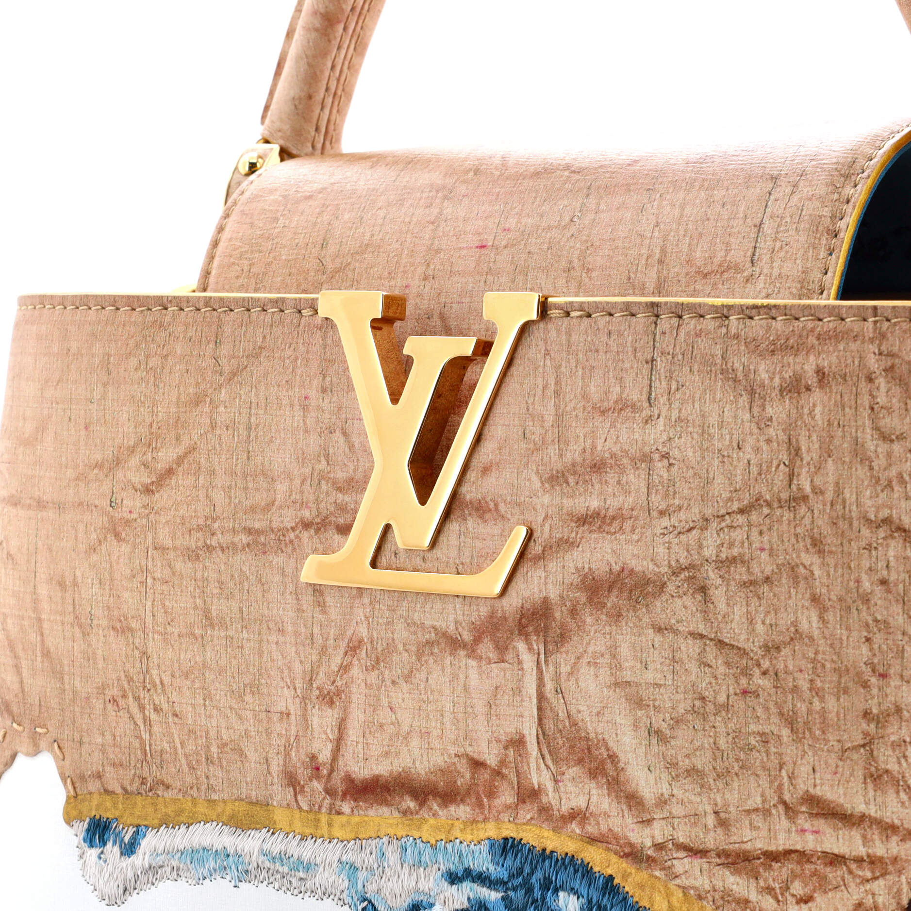 Billie Zangewa ArtyCapucines Bag Embroidered Leather MM – Image 6