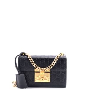 Padlock Shoulder Bag Guccissima Leather Small