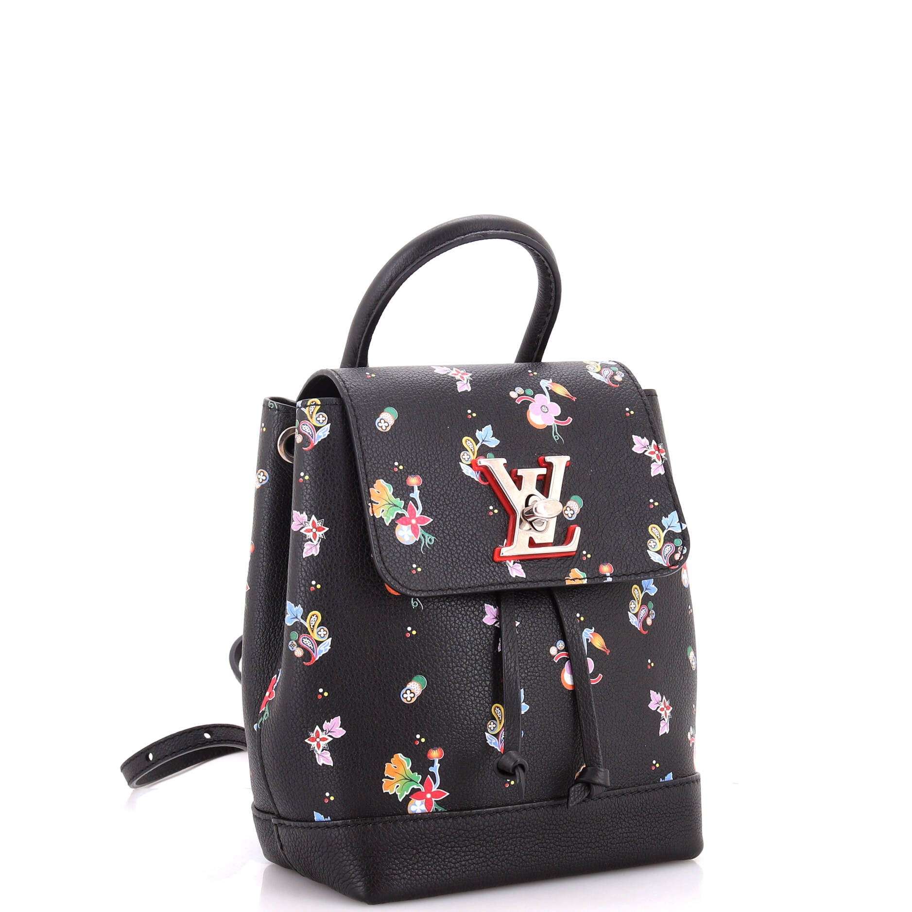 Lockme Backpack Floral Printed Leather Mini – Image 2