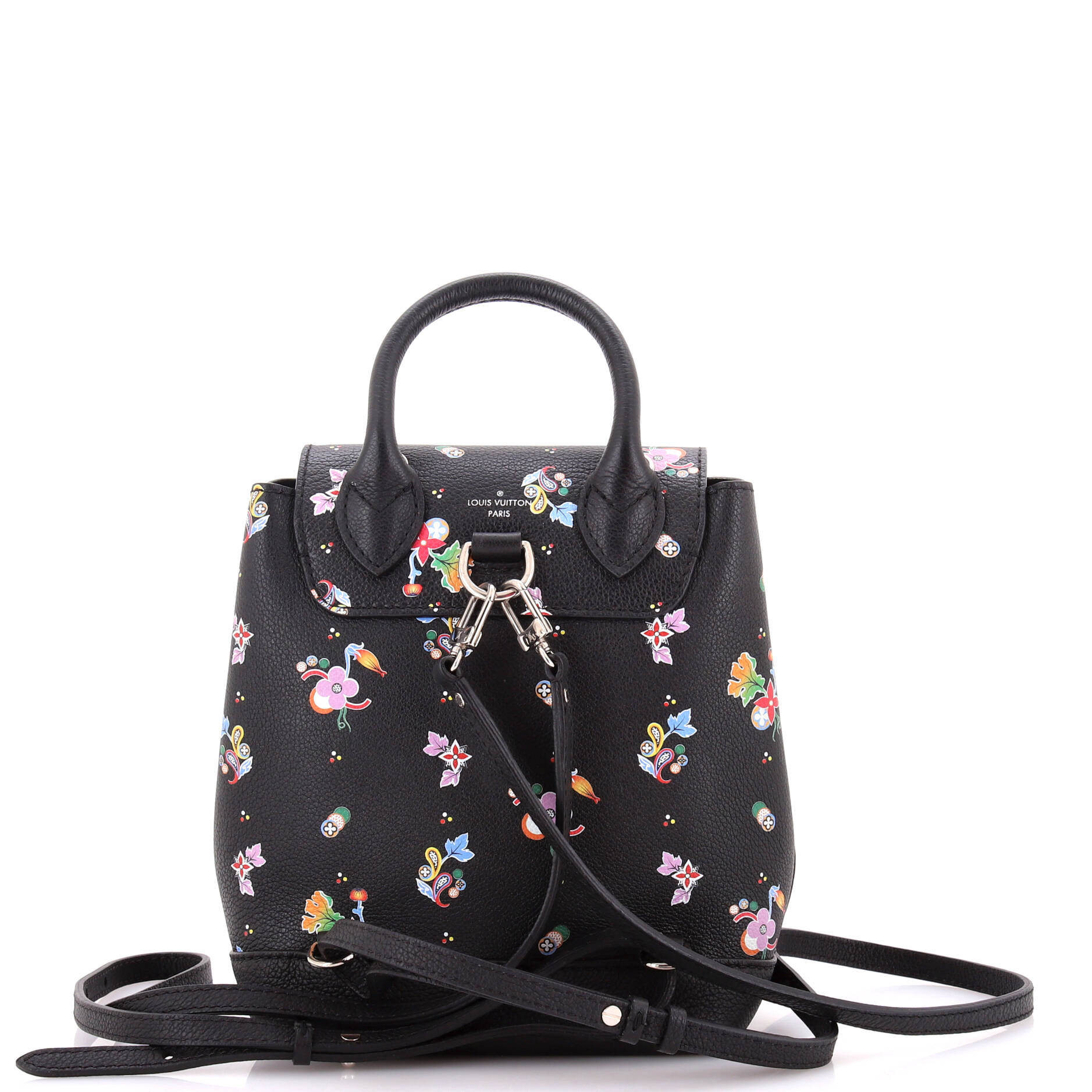 Lockme Backpack Floral Printed Leather Mini – Image 3
