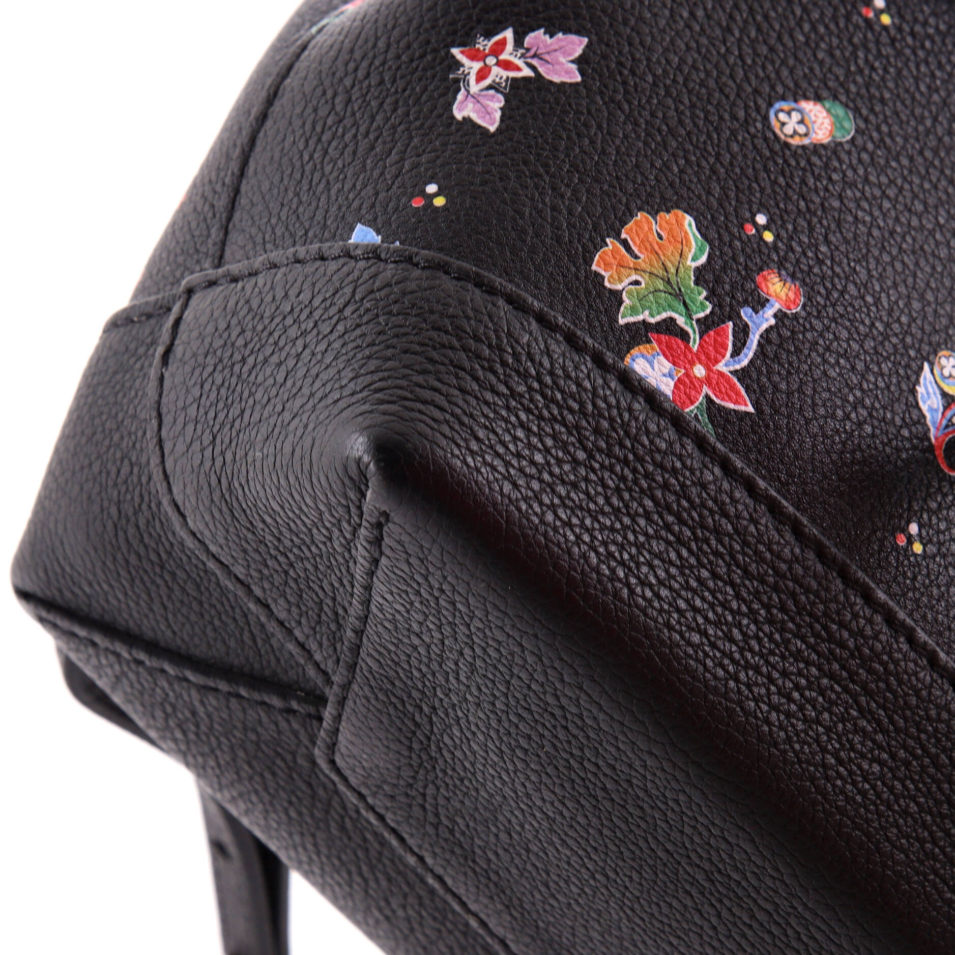 Lockme Backpack Floral Printed Leather Mini – Image 6