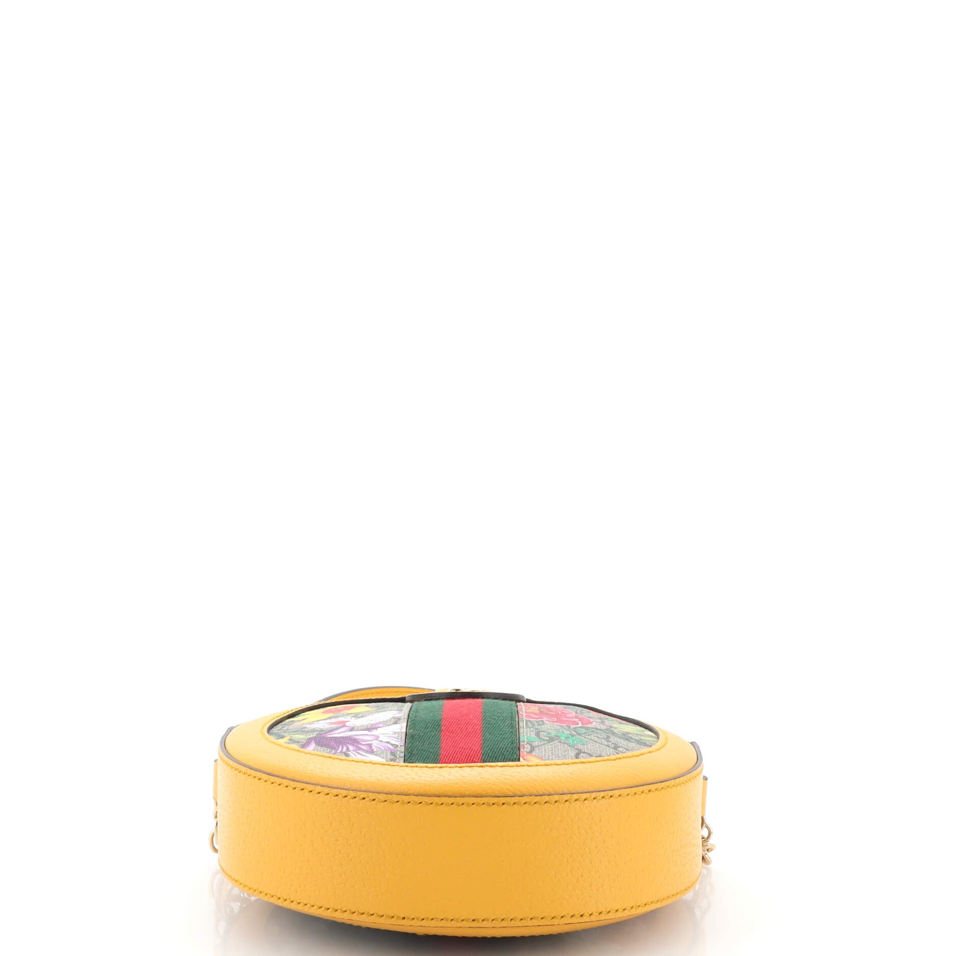 Ophidia Round Shoulder Bag Flora GG Coated Canvas Mini – Image 4