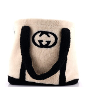 Interlocking G Logo Tote Bag Shearling