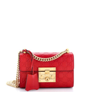 Padlock Shoulder Bag Guccissima Leather Small