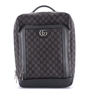 Ophidia Front Zip Pocket Backpack GG Coated Canvas Medium