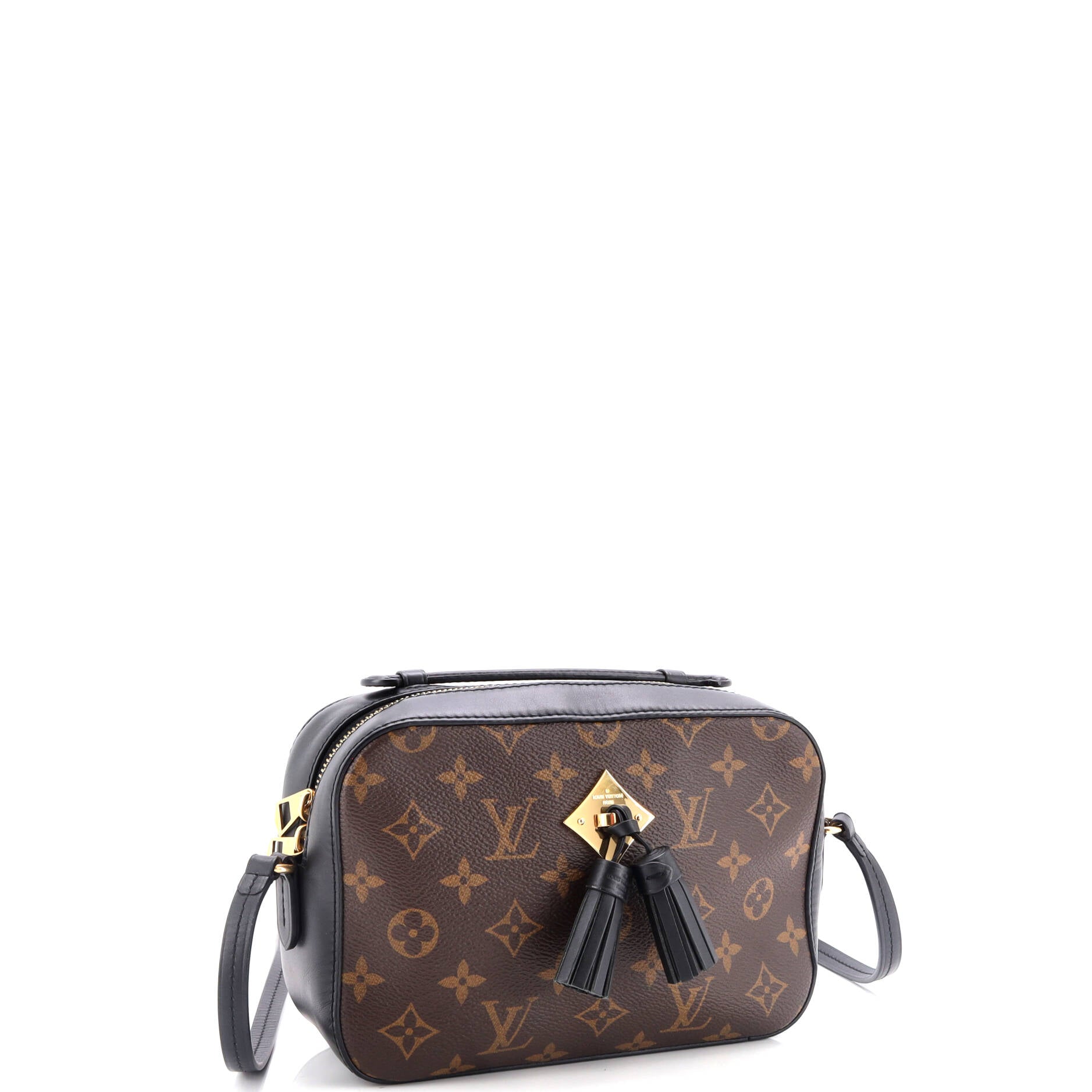 Saintonge Handbag Monogram Canvas with Leather – Image 2