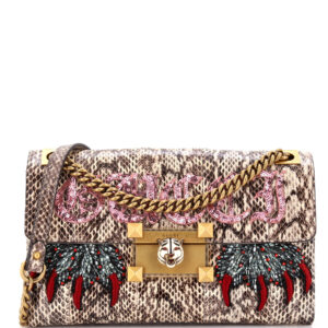 Osiride Shoulder Bag Embellished Snakeskin Medium