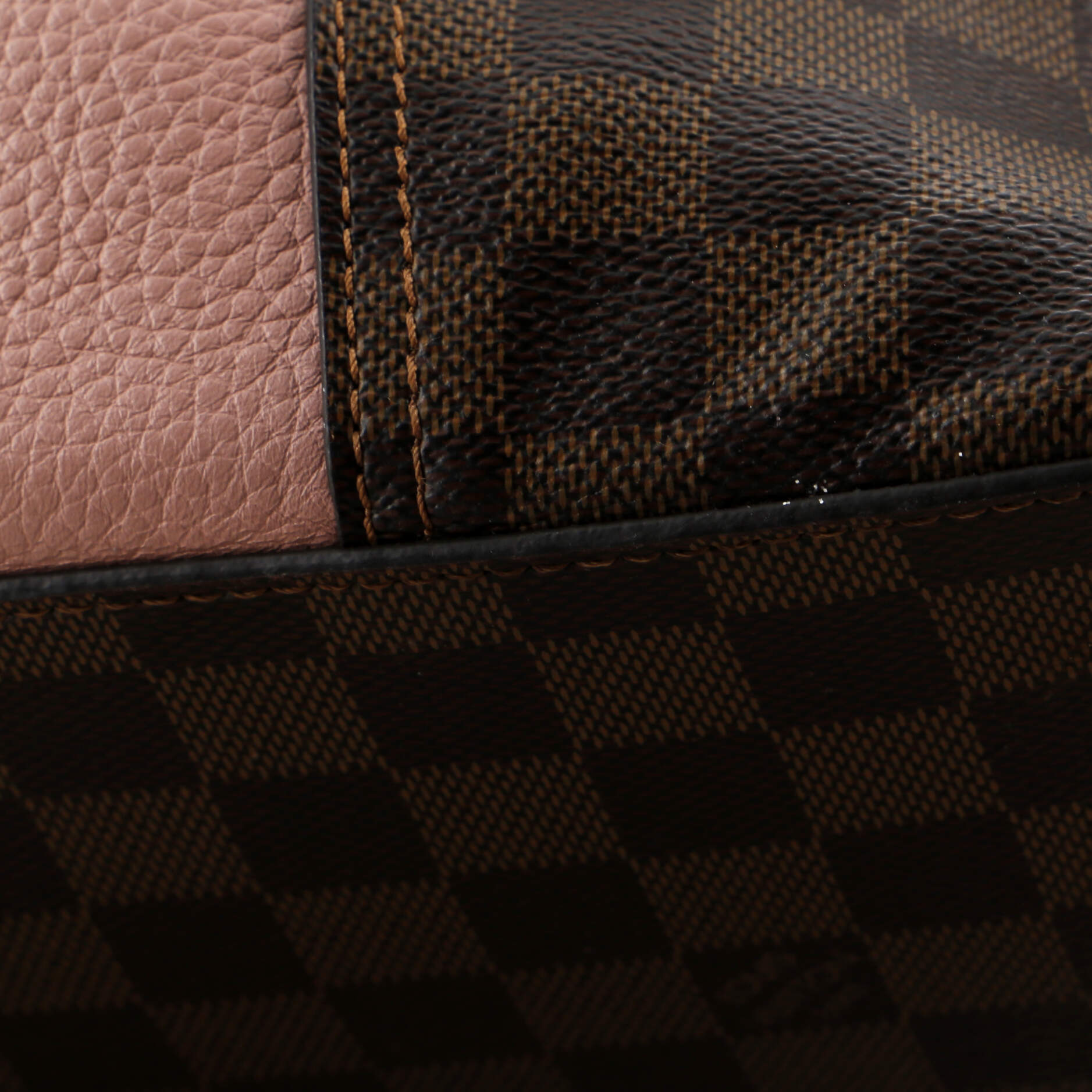 Jersey Handbag Damier with Leather – Image 7