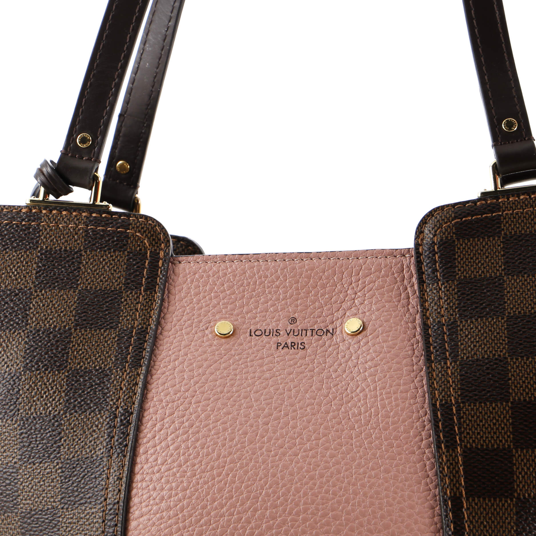 Jersey Handbag Damier with Leather – Image 8