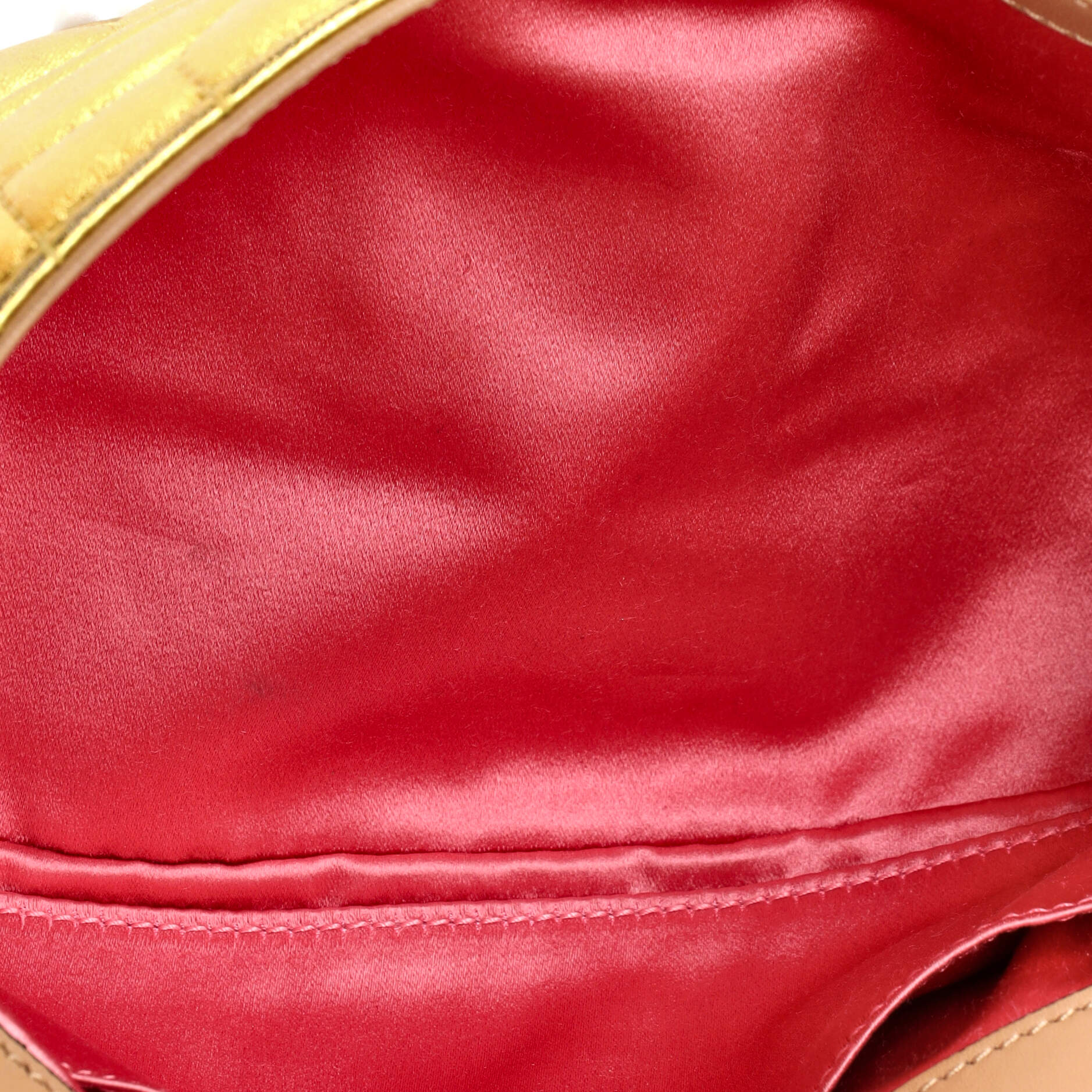 Pearly GG Marmont Flap Bag Embellished Matelasse Leather Small – Image 5