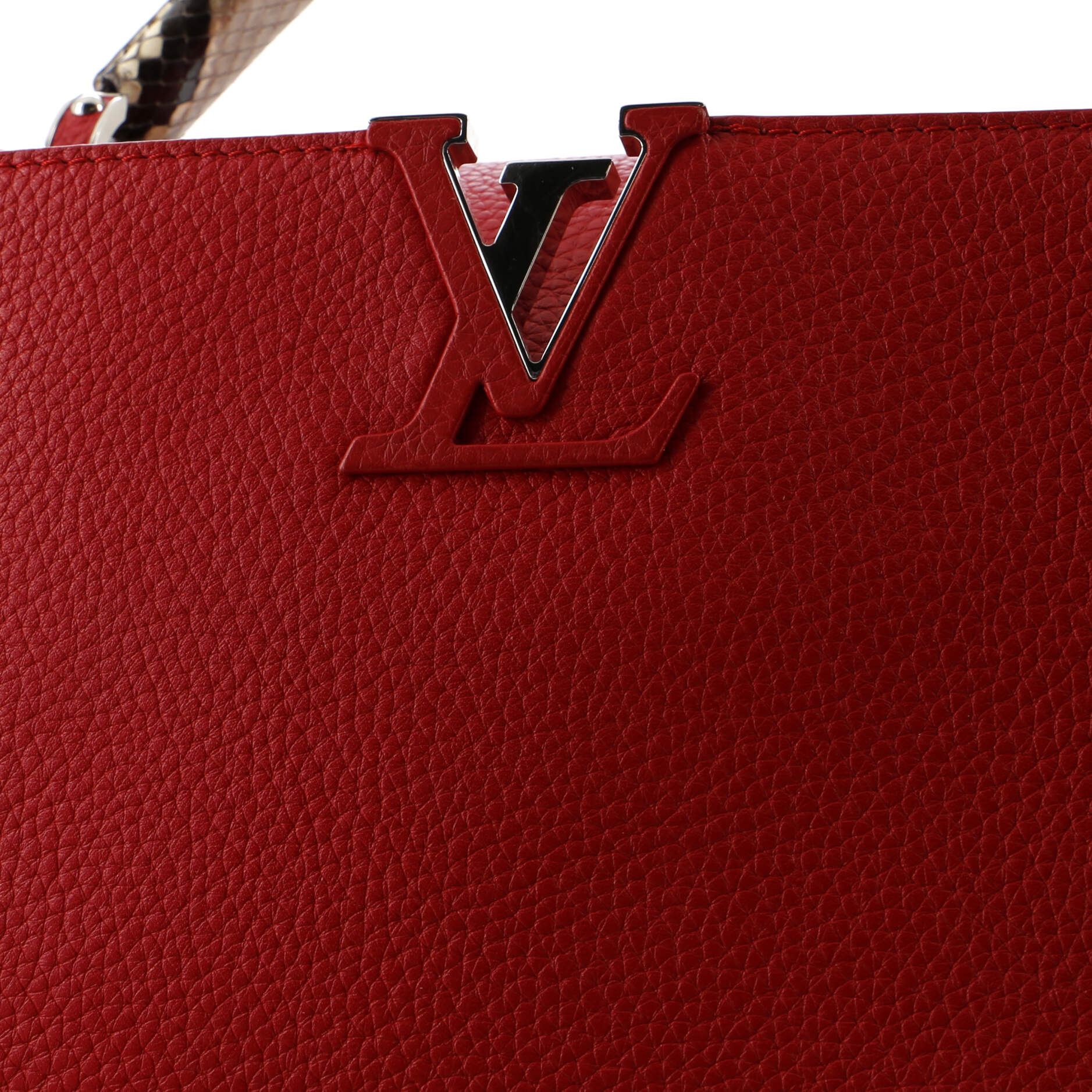 Capucines Bag Leather with Python PM – Image 7