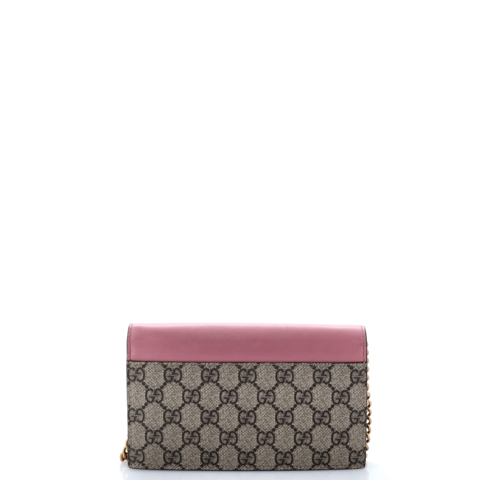 Pearly Wallet on Chain Coated Canvas with Leather Mini – Image 3