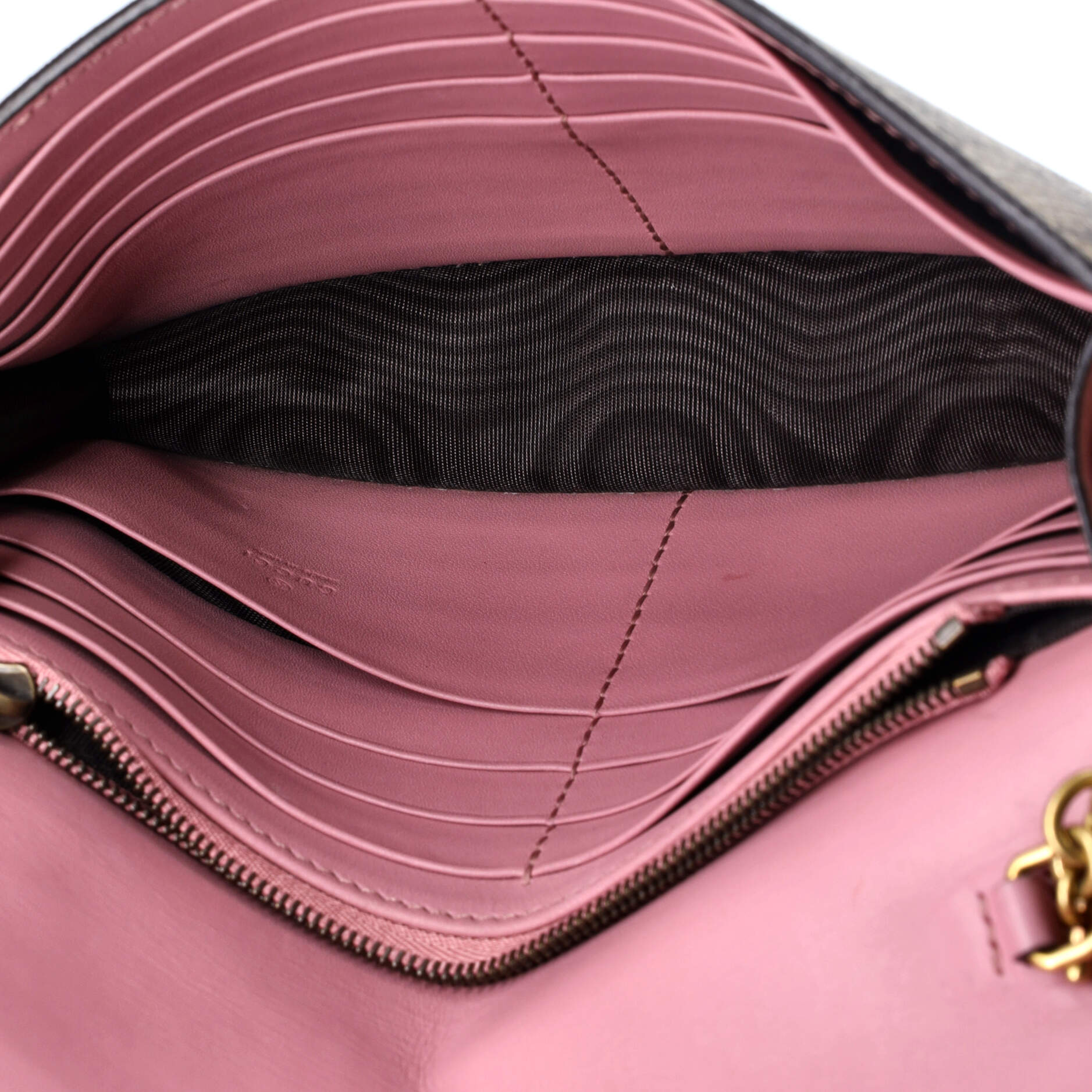 Pearly Wallet on Chain Coated Canvas with Leather Mini – Image 5