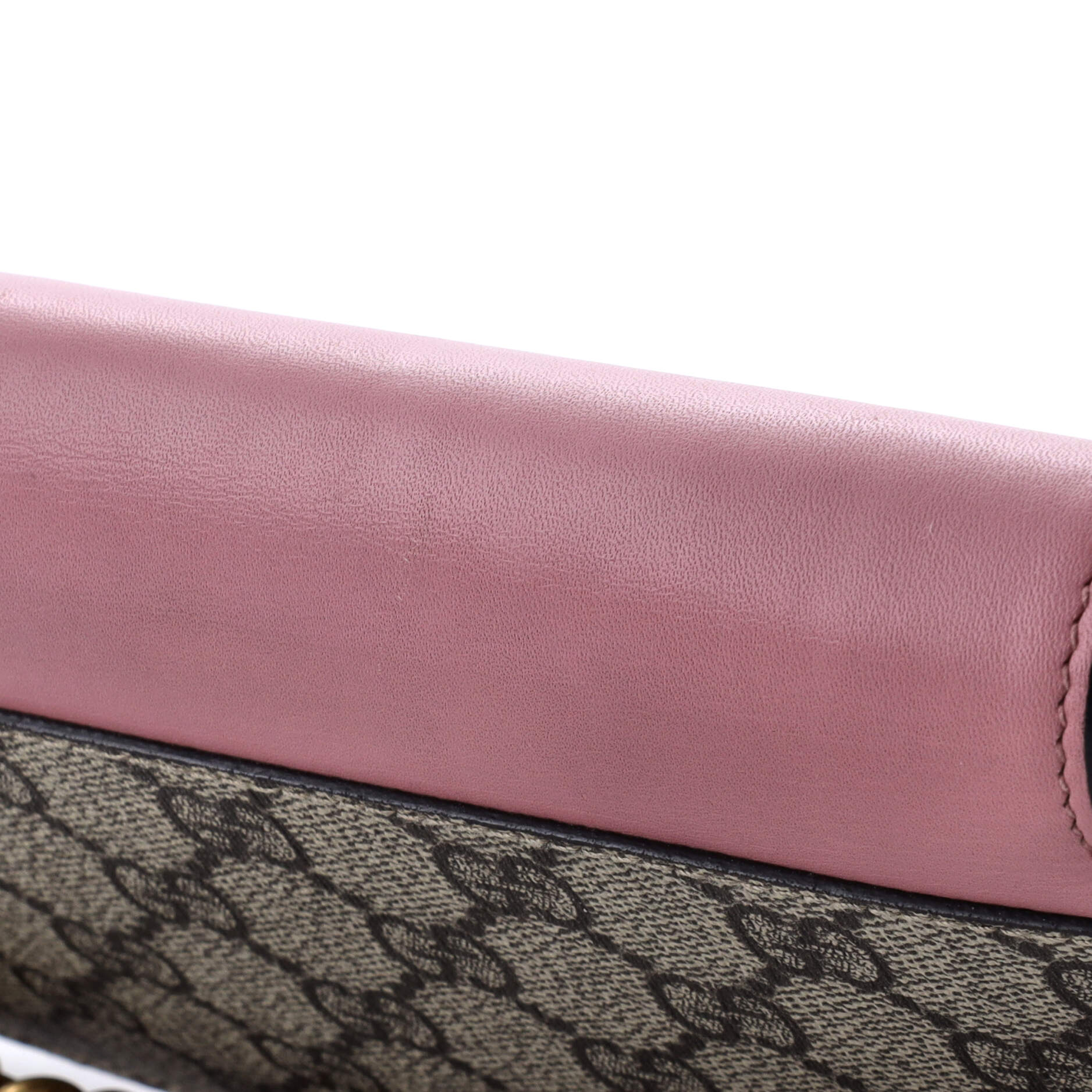 Pearly Wallet on Chain Coated Canvas with Leather Mini – Image 6