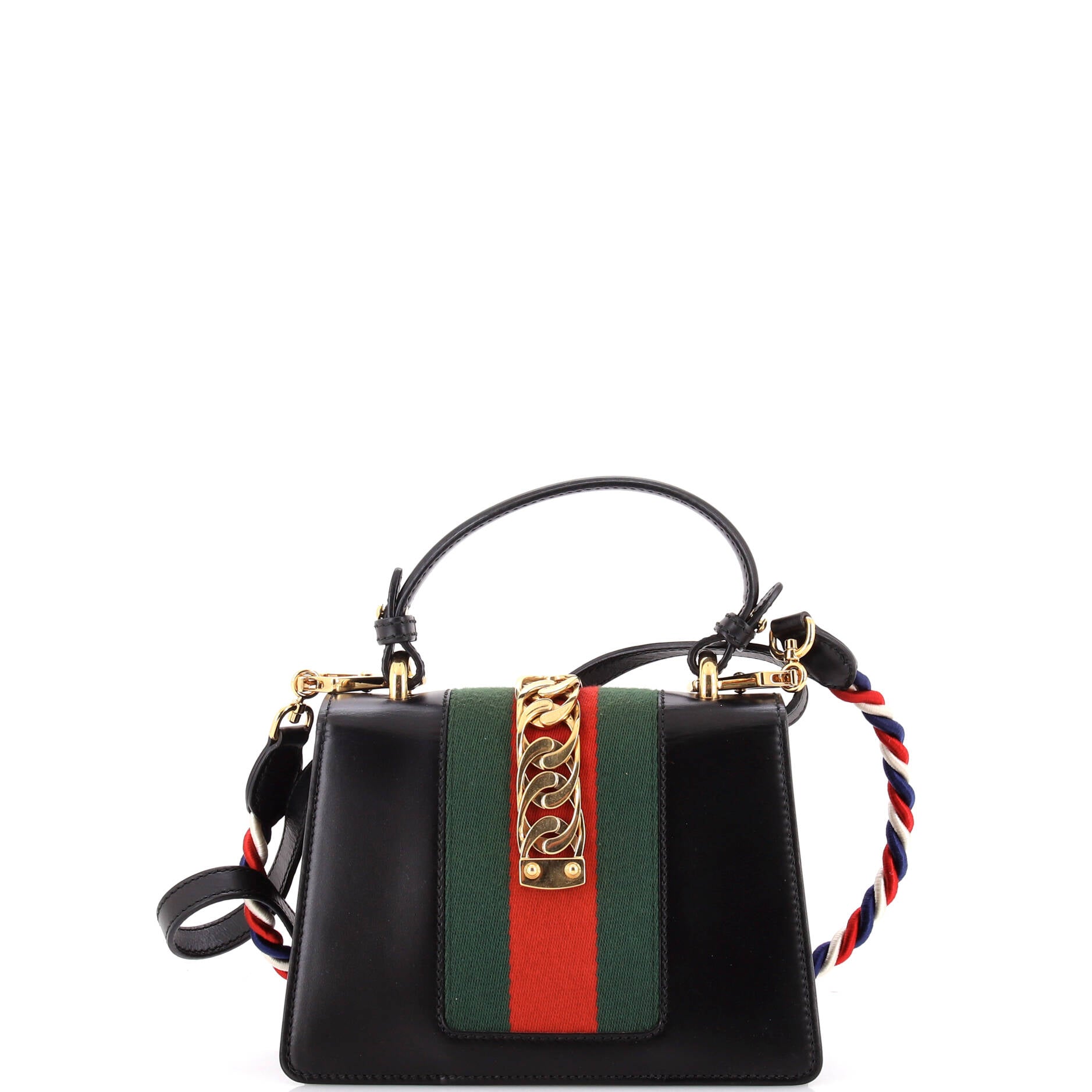 Sylvie Top Handle Bag Leather Mini – Image 3