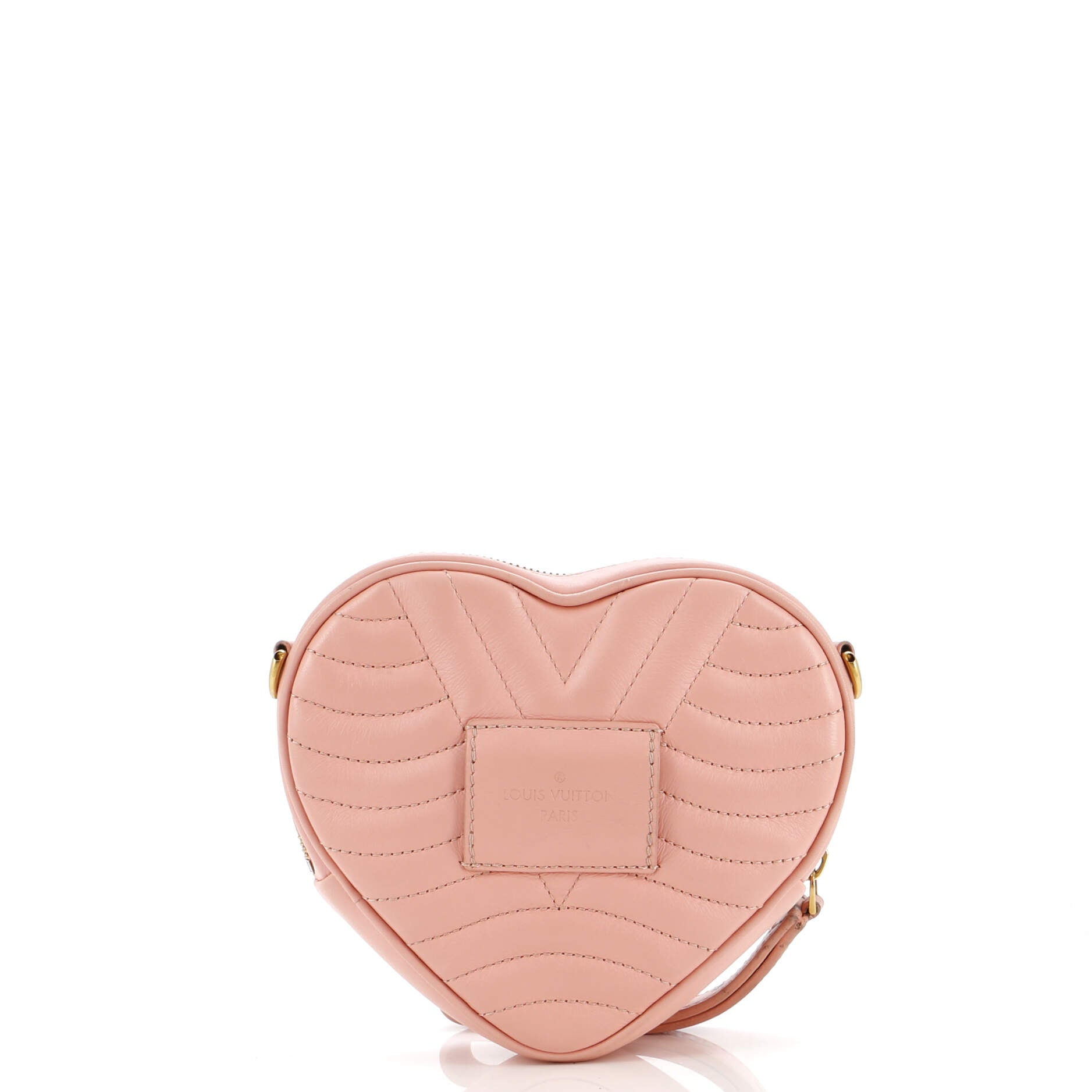 New Wave Heart Crossbody Bag Quilted Leather – Image 3