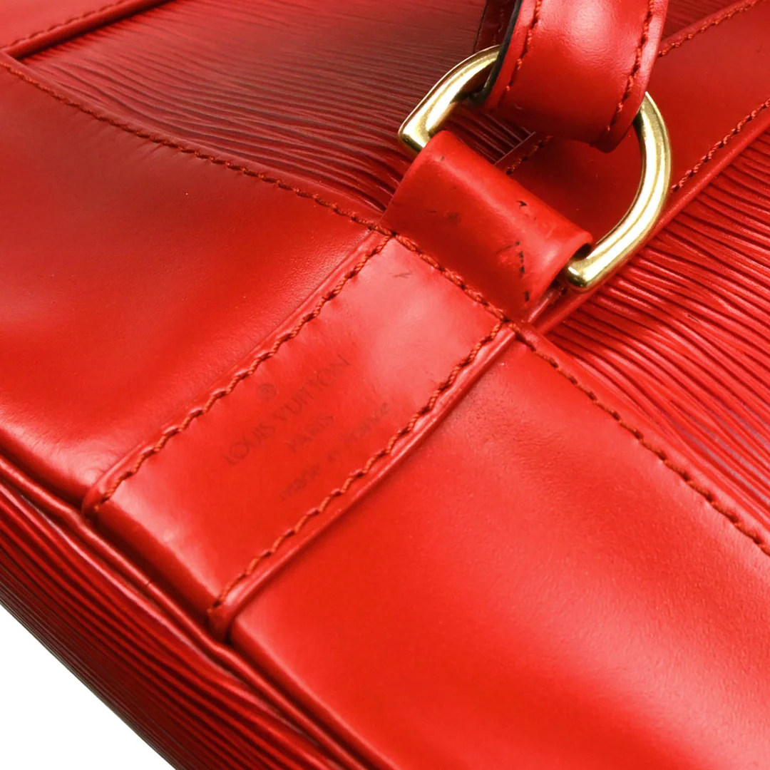 Louis Vuitton 1995 Red Epi Randonnee PM Bucket Shoulder Bag M52357 – Image 5