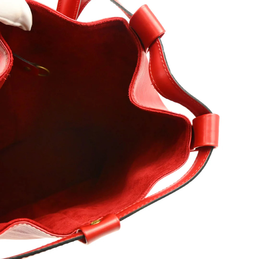 Louis Vuitton 1995 Red Epi Randonnee PM Bucket Shoulder Bag M52357 – Image 7